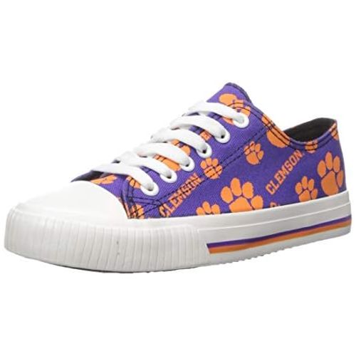  FOCO NCAA Womens Low Top Repeat Print Canvas Shoes