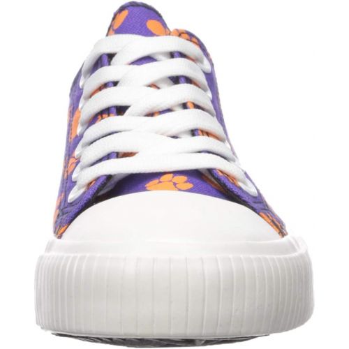  FOCO NCAA Womens Low Top Repeat Print Canvas Shoes