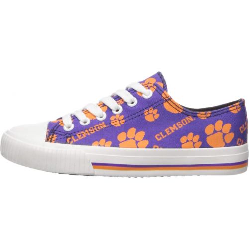  FOCO NCAA Womens Low Top Repeat Print Canvas Shoes