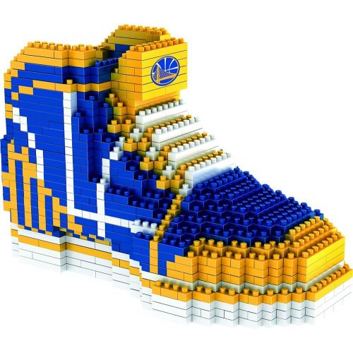  FOCO NBA Golden State Warriors 3D BRXLZ Sneaker, One Size, Blue