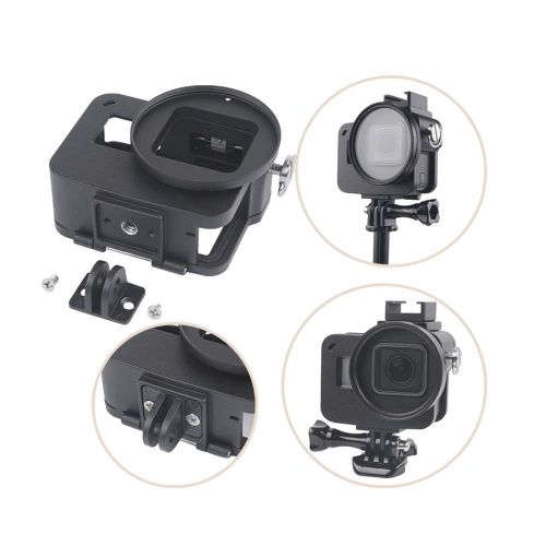  FOCOQI Focoqi Aluminium Alloy Skeleton Protective Case with 52 mm UV Filter for Gopro Hero 5 Hero 6 Hero 7 Black Action Camera