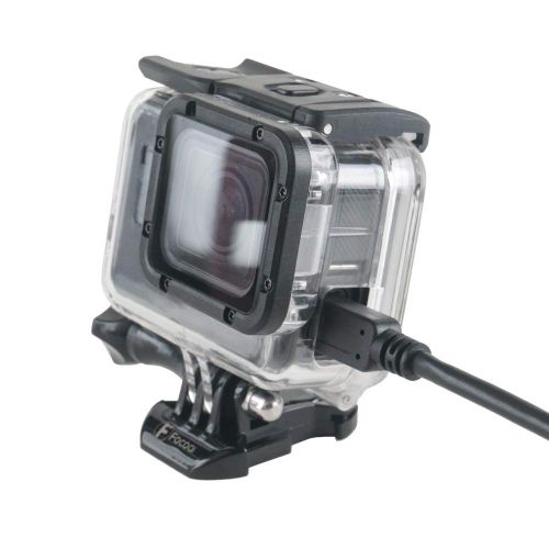  FOCOQI Side Open Skeleton Gehause Schutzhuelle fuer GoPro Hero 5, Hero 6, Hero 2018, Hero 7 Black Action Camera