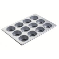 Focus Foodservice Commercial Bakeware Jumbo Muffin Pan with 12 Cups, Each 3-3/8-Inch Top Inside x 1-1/2-Inch Vertical Depth: Kitchen & Dining