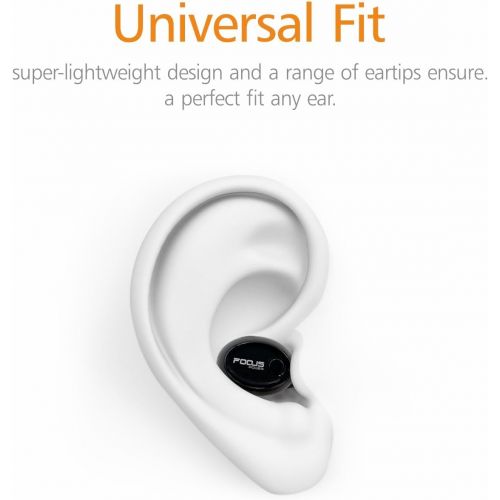  [아마존베스트]FOCUSPOWER F10 Mini Bluetooth Earbud Smallest Wireless Invisible Headphone with 6 Hour Playtime Car Headset with Mic for iPhone and Android Smart Phones(One Pcs)