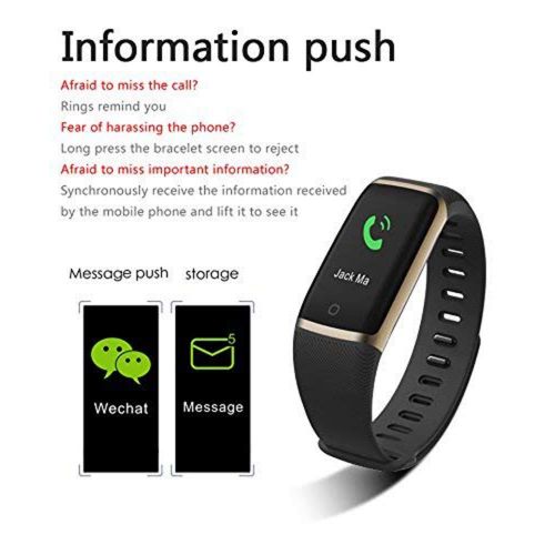  FOHKJMML Fitness Tracker/GPS Fitness Tracker HR, Activity Tracker Watch with Heart Rate Monitor, Activity Tracker with Color Screen (Color : -, Size : -)