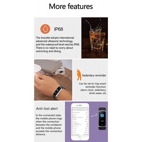  FOHKJMML Fitness Tracker/GPS Fitness Tracker HR, Activity Tracker Watch with Heart Rate Monitor, Activity Tracker with Color Screen (Color : -, Size : -)