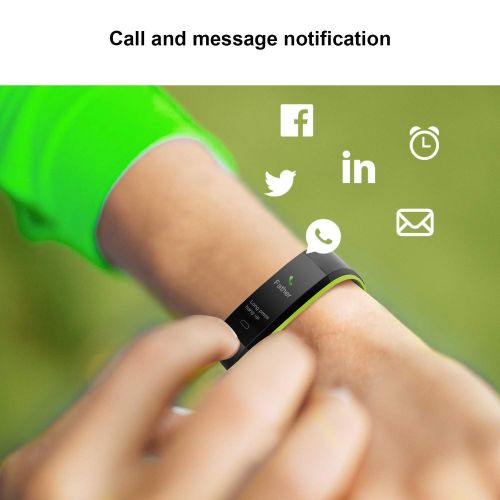  FOHKJMML Fitness Tracker with Heart Rate Monitor, Color Screen Smart Watch with Sleep Monitor, Step Counter, Calorie Counter, IP68 Waterproof Pedometer Watch for Kids Women Men ( Color : Gr