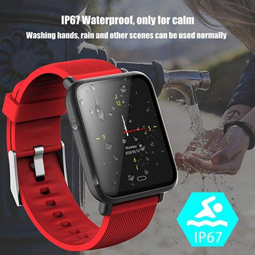  FOHKJMML IP67 Waterproof Smart Watch Sports Fitness Tracker with Heart Rate Blood Pressure Monitor Sleep Monitor for Men Women Kids Boys Girls Pedometer Wrist Watch for Holiday Bir