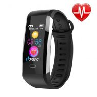 FOHKJMML Fitness Tracker, Waterproof Activity Tracker Sport Smart Wristband Watch with Heart Rate Blood Pressure Monitor, Step Calories Counter, Pedometer, Sleep Monitor for Men an