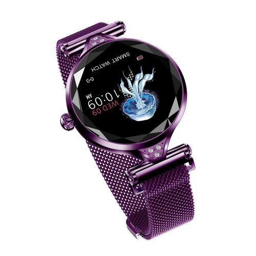  FOHKJMML Presentation H1 Womens Blood Pressure Sport Sports Smart Bracelet Watch Pedometer Women New Fitness Tracker (Color : Purple, Size : -)