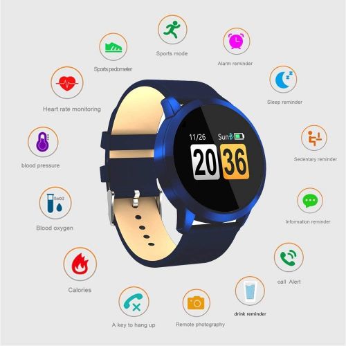  FOHKJMML Fitness Tracker, Smart Watch 4 Sports Mode, Heart Rate Monitor IP67 Waterproof Activity Tracker, Sleep & Blood Pressure Monitor, Calorie/Step Counter Smart Wristband for i