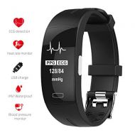 FOHKJMML P3 Fitness Tracker HR Smart Wristband with Heart Rate Monitor and Blood Pressure Monitor Calorie Step Counter Watch Fitness Wristband Activity Tracker for Kid Women Men (C