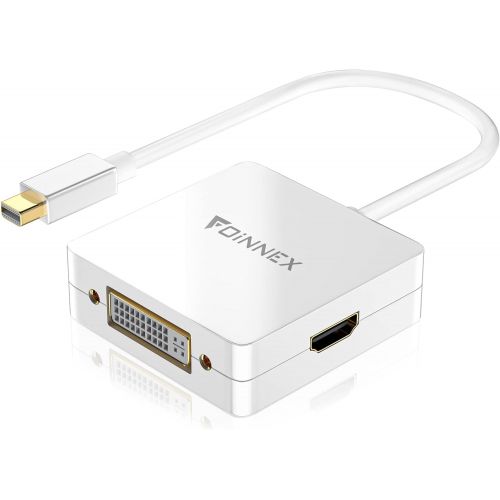  FOINNEX Mini DisplayPort to HDMI DVI VGA Adapter,Microsoft Surface Pro 6 5 4 3 Video Display Converter,Thunderbolt to HDMI VGA DVI Adaptor for Mini DP Mac,MacBook Pro,Air,MS Surface Book t