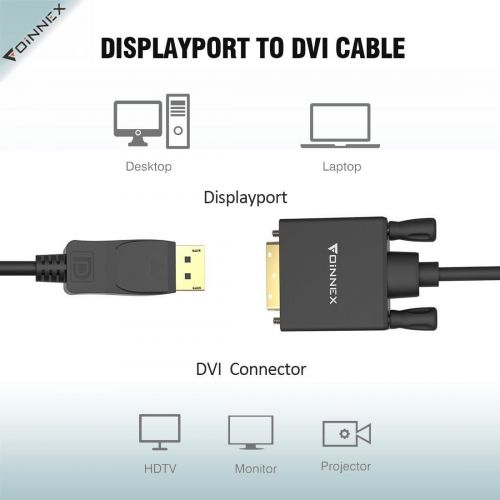  HDMI to DisplayPort Adapter (4Kx2K),FOINNEX Active HDMI 1.4 to DP 1.2 Converter with USB Power,Compatible with PC,PS3,PS4,Xbox One,Xbox 360 to Monitor,TV,Male to Female.