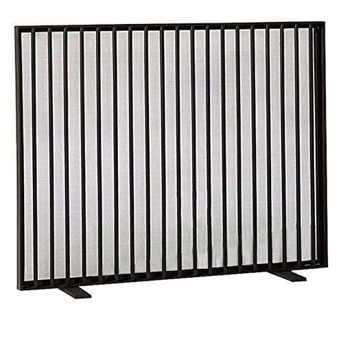  FOLDING Fireplace Screen Fire Screens Solid Decorative, Fireplace Fender Wide Metal Mesh Safety Fire Place Guard for Wood and Coal Firing, Stoves, Grills Black Ensures Long Lasting