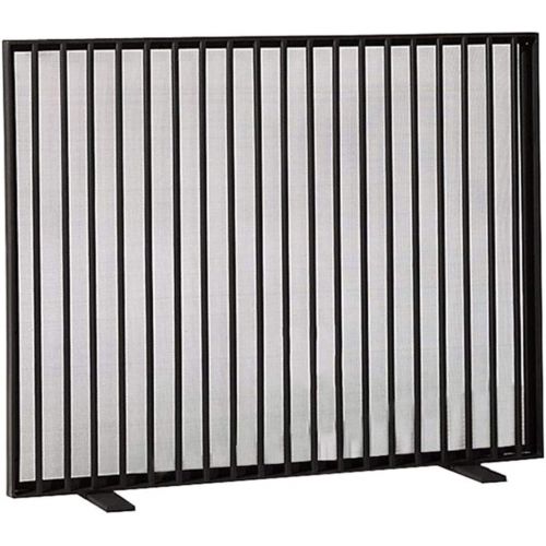 FOLDING Fireplace Screen Fire Screens Solid Decorative, Fireplace Fender Wide Metal Mesh Safety Fire Place Guard for Wood and Coal Firing, Stoves, Grills Black Ensures Long Lasting