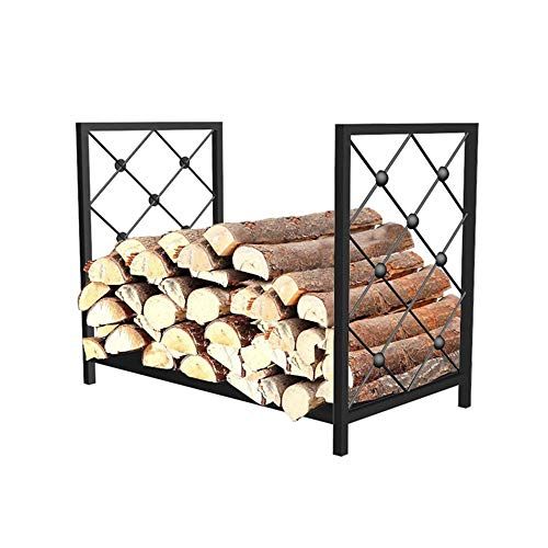  FOLDING Fireplace Screen Fireplace Log Holder, Firewood Holder Wood Carrier Metal Basket Wrought Iron Indoor Wood Stove Stacking Rack Storage Carrier Large Outdoor Fireplace Pit Decorative