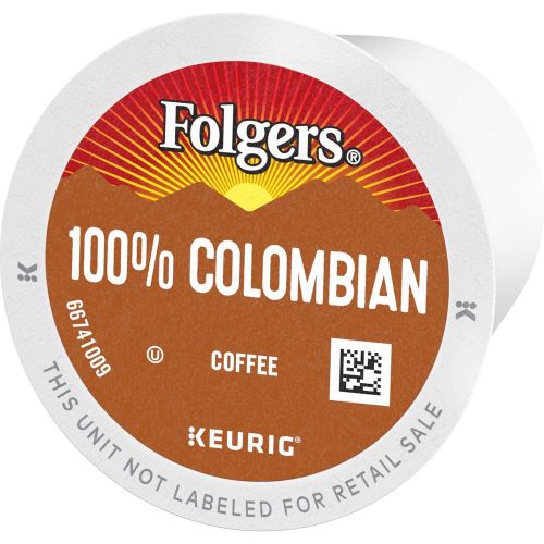  FOLGERS K CUPS Folgers 100% Colombian Medium Roast Coffee, 72 K Cups for Keurig Coffee Makers