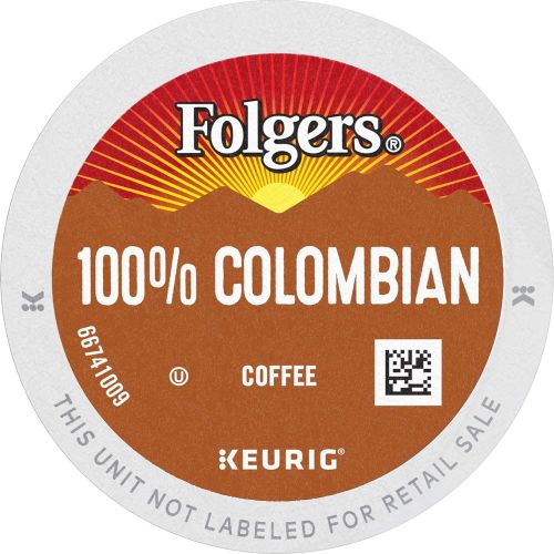  FOLGERS K CUPS Folgers 100% Colombian Medium Roast Coffee, 72 K Cups for Keurig Coffee Makers