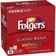 FOLGERS K CUPS Folgers Classic Roast, Medium Roast Coffee, K-Cup Pods for Keurig K-Cup Brewers, 72 Count