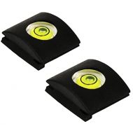 FOME 2PCS Camera Flashlight Hot Shoe hotshoe cover with bubble Spirit Level for Canon Nikon Panasonic Fujifilm Olympus Pentax Sigma DSLR/SLR/EVIL Camera+ FOME Gift