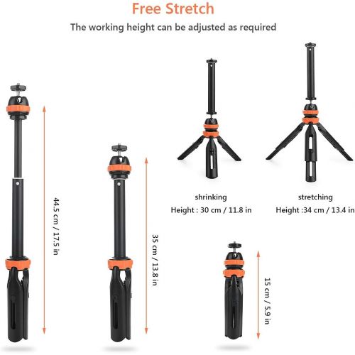  Fomito Extension Pole Tripod, Mini Selfie Stick Tripod Stand Handle Grip for Canon Nikon Sony SLR DSLR Cameras, iPhone 11 Pro Max Samsung OnePlus Google Smartphone Vlogging