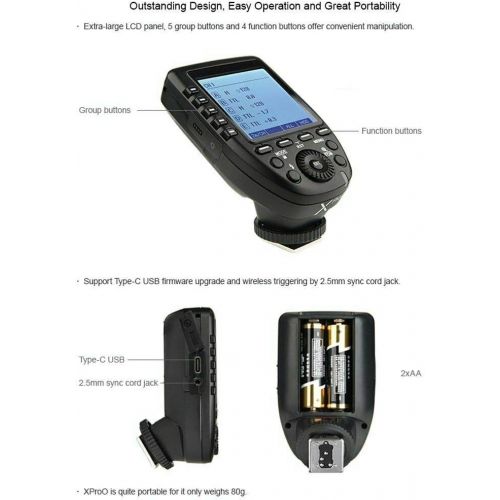  FOMITO Godox XPro-O 2.4G TTL Wireless Flash Trigger Transmitter for Olympus Panasonic Cameras