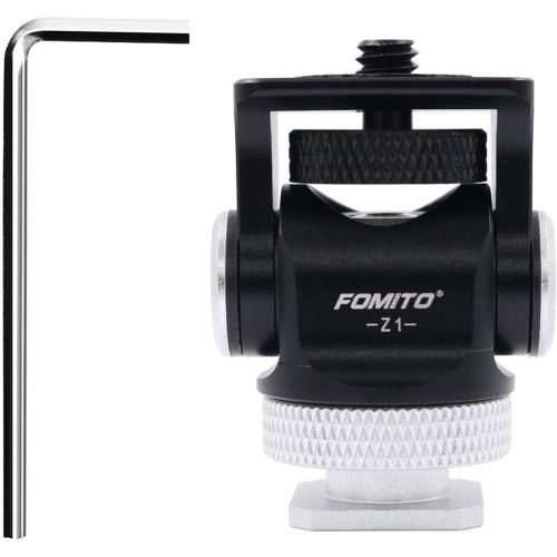  Fomito Z1 Camera Monitor Holder Mount Arm Hot Shoe Adapter for Camera Field Monitor, Smartphone, GoPro, LED Video Light, Microphone