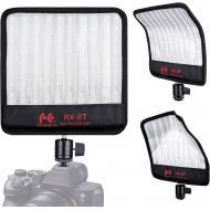 [아마존베스트]Fomito Falconeyes RX-8T Foldable Flexible LED Light Panel Kit 5600K CRI95 On-Camera Lamp Daylight Splash-Proof for Video Studio Photography Lighting