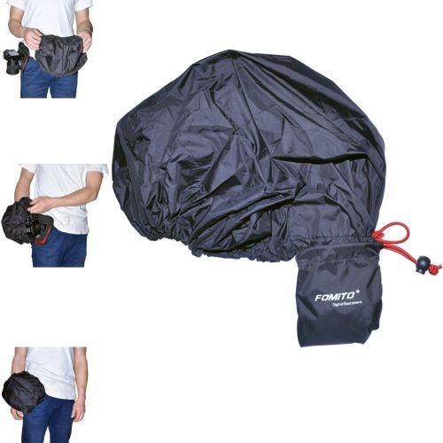  Fomito Camera Rain Cover Coat Storage Bag Protector Rainproof Waterproof for Canon Nikon Sony