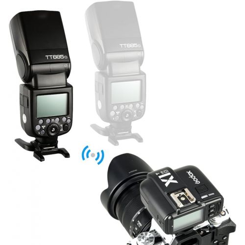  Fomito Godox TT685O TTL 2.4GHz Wireless MasterExternal AutoFlash Speedlite &X1T-O Transmitter Trigger HSS for OlympusPanasonic Cameras