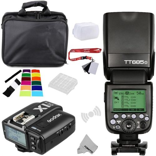  Fomito Godox TT685O TTL 2.4GHz Wireless MasterExternal AutoFlash Speedlite &X1T-O Transmitter Trigger HSS for OlympusPanasonic Cameras