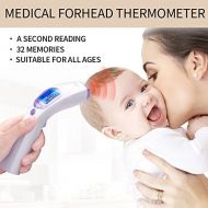 Fond Forehead Baby Thermometer Rechargeable Infrared Thermometer White