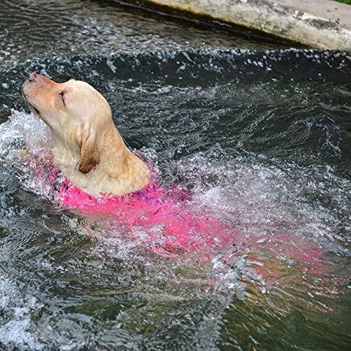  FONLAM Pet Life Jacket Secure Apparel Coat Adjustable Dog Life Vest Lifesaver Swimsuit Floatation Preserver