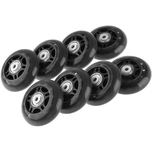  FONLAM Inline Skate Wheels Beginners Premium Roller Blades Replacement Wheel with Bearings Rollerblade Wheels Skate Wheel Set for Rollerblade, Set of 8