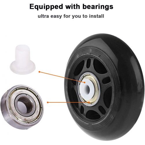  FONLAM Inline Skate Wheels Beginners Premium Roller Blades Replacement Wheel with Bearings Rollerblade Wheels Skate Wheel Set for Rollerblade, Set of 8