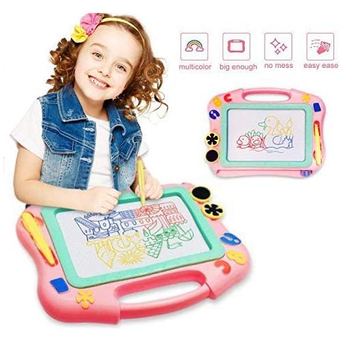  [아마존베스트]FONLLAM Updated Magnetic Drawing Board, Kids Magna Doodle Board Toys for Toddlers Girls, Boys, Erasable Sketch Pad for Writing Painting