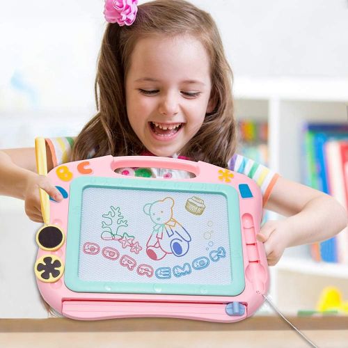  [아마존베스트]FONLLAM Updated Magnetic Drawing Board, Kids Magna Doodle Board Toys for Toddlers Girls, Boys, Erasable Sketch Pad for Writing Painting