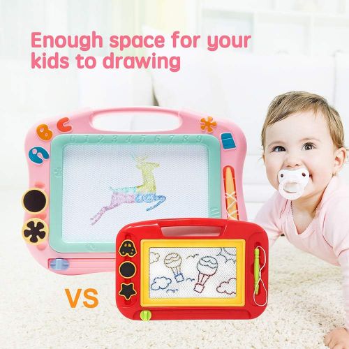  [아마존베스트]FONLLAM Updated Magnetic Drawing Board, Kids Magna Doodle Board Toys for Toddlers Girls, Boys, Erasable Sketch Pad for Writing Painting