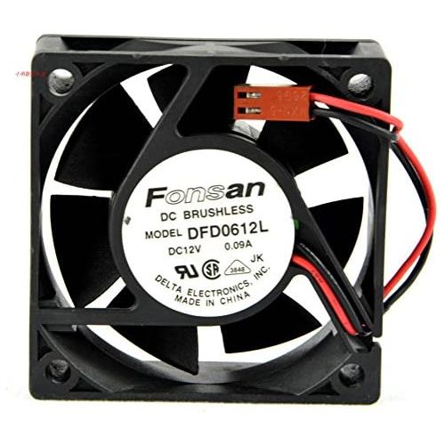  FONSAN Fonsan DFD0612L 12V 0.09A 6cm 60mm x 20mm 2Wire Server Cooling Fan