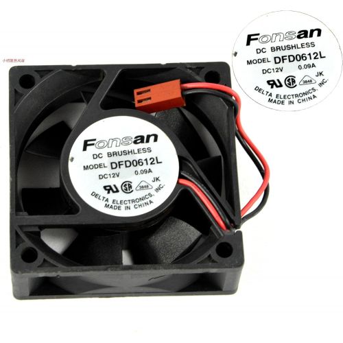  FONSAN Fonsan DFD0612L 12V 0.09A 6cm 60mm x 20mm 2Wire Server Cooling Fan