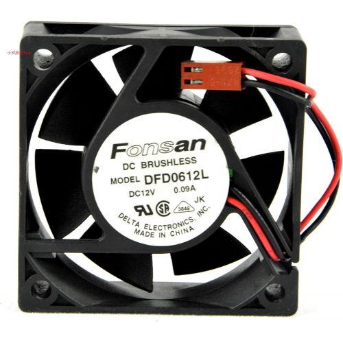  FONSAN Fonsan DFD0612L 12V 0.09A 6cm 60mm x 20mm 2Wire Server Cooling Fan