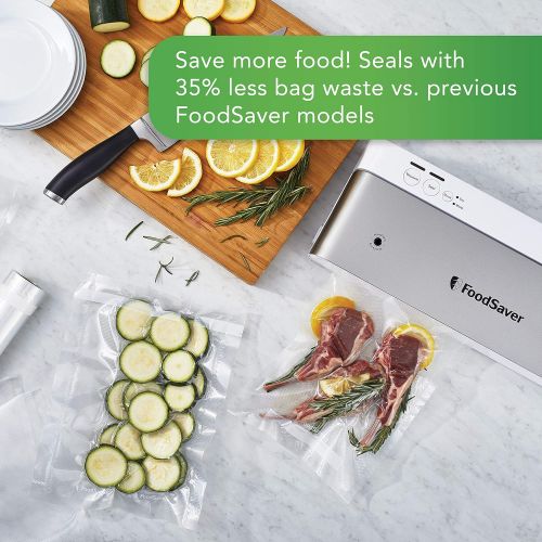  FoodSaver VS0160 Sealer PowerVac Compact Vacuum Sealing Machine, Vertical Storage, White