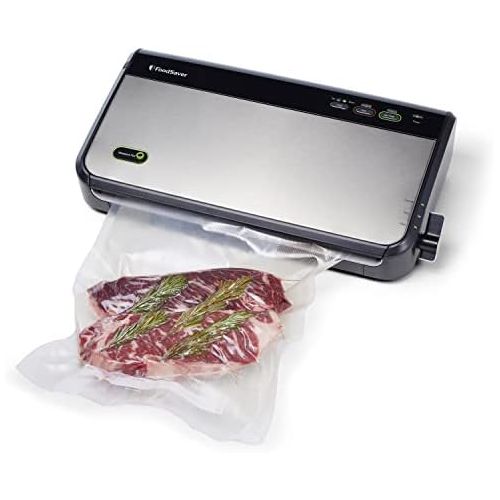  FoodSaver FM2435 Vacuum Sealer Machine with Bonus Handheld Vacuum Sealer and Starter Kit, Safety Certified, Silver