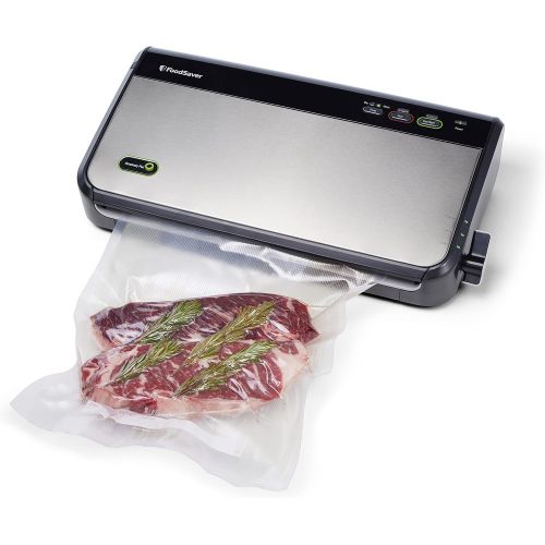  FoodSaver FM2435 Vacuum Sealer Machine with Bonus Handheld Vacuum Sealer and Starter Kit, Safety Certified, Silver