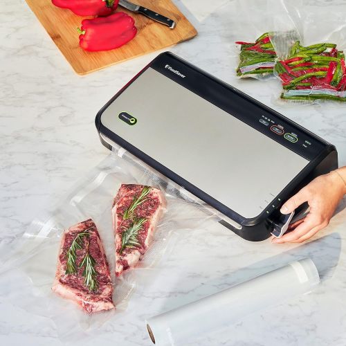  FoodSaver FM2435 Vacuum Sealer Machine with Bonus Handheld Vacuum Sealer and Starter Kit, Safety Certified, Silver