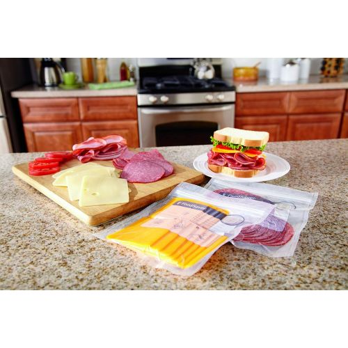  [아마존베스트]FoodSaver 1-Quart BPA-Free Multilayer Construction Vacuum Zipper Bags, 18 Count