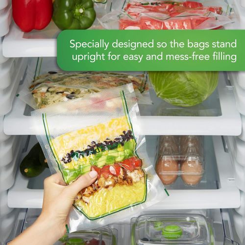  [아마존베스트]FoodSaver Easy Fill 1-Gallon Vacuum Sealer Bags | Commercial Grade and Reusable | 10 Count, 1 GALLON, Clear