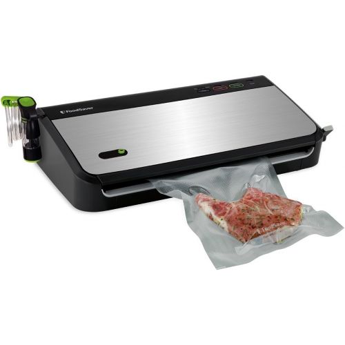  FoodSaver FM2435 Vacuum Sealer Machine with Bonus Handheld Sealer and Starter Kit | Safety Certified | Silver