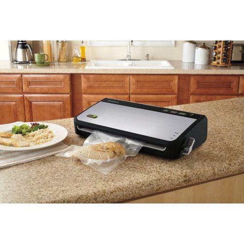  FoodSaver FM2435 Vacuum Sealer Machine with Bonus Handheld Sealer and Starter Kit | Safety Certified | Silver